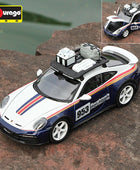 Bburago 1:24 Porsche 911 Rally Alloy Sports Car Model Diecast Metal Toy Track Racing Vehicles Car Model Simulation Children Gift