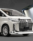 Large Size 1/18 Toyota Alphard MPV Alloy Car Model Diecast Metal Toy Vehicles Car Model Simulation Sound and Light Children Gift