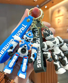 Cartoon Anime Transformers Keychain Robot Bumblebee Optimus Prime Autobots Key Chain Charm Luggage Accessories Toy Gift for Son - ihavepaws.com