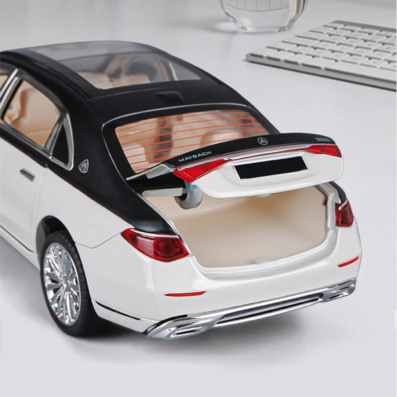 1:22 Maybach S680 Alloy Metal Luxy Car Model Diecasts Metal Toy Vehicles Car Model High Simulation Sound and Light Kids Toy Gift - IHavePaws