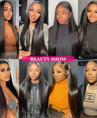 30 32 34 36Inch Straight Lace Front Wig Human Hair 13X4 13X6 Human Hair Glueless Lace Frontal Wigs For Women On Sale 180 Density