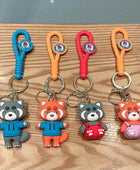 Cute Raccoon Keychain Charm Creative Animal Doll Pendant Luggage Accessories Children's Party Toy Gifts Unisex Car Key Ring - ihavepaws.com