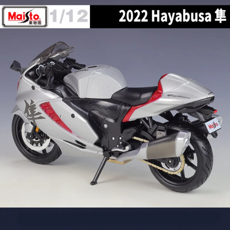 Maisto 1:12 2022 SUZUKI Hayabusa Alloy Racing Motorcycle Model Diecasts Metal Toy Street Sports Motorcycle Model Childrens Gifts