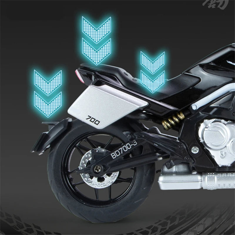 1/12 Tang Knife Lfs700 Racing Cross-country Motorcycle Model Simulation Alloy Toy Street Motorcycle Model Collection Kids Gifts