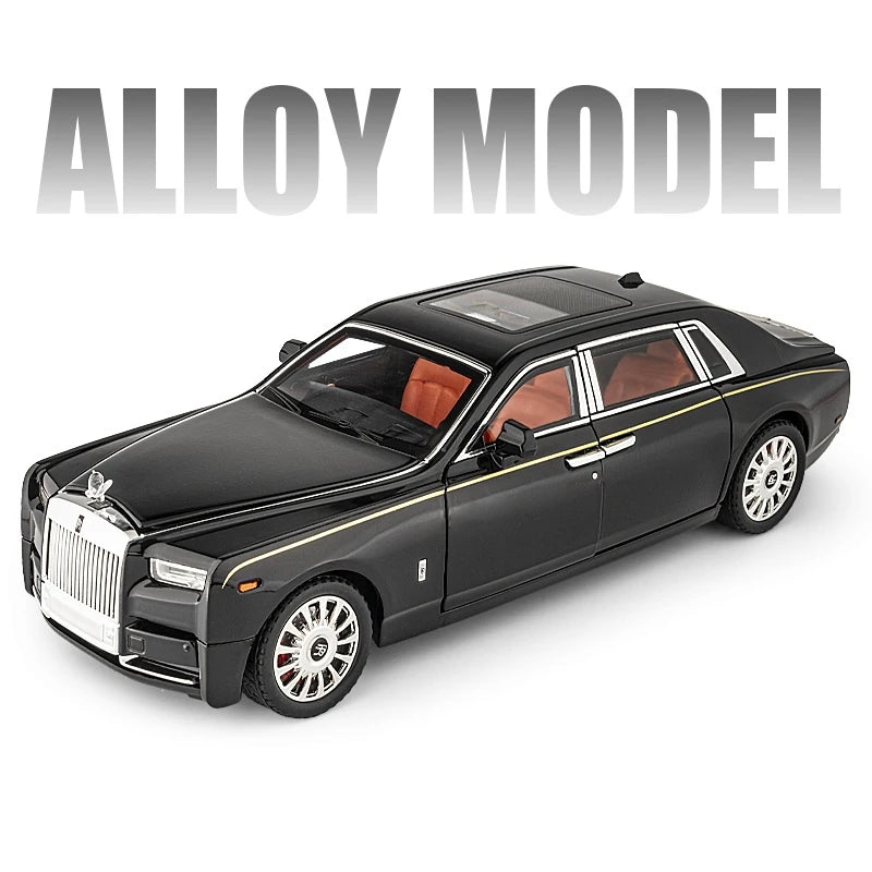 Large Size 1:18 Rolls-Royce Phantom Alloy Car Model Diecasts & Toy Vehicles Metal Toy Car Model Simulation Sound Light Kids Gift Black - IHavePaws