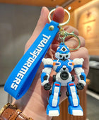 Cartoon Anime Transformers Keychain Robot Bumblebee Optimus Prime Autobots Key Chain Charm Luggage Accessories Toy Gift for Son 10 - ihavepaws.com