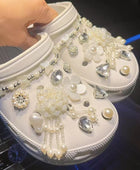 Designer Shoe Charm for Crocs DIY Retro Creative Pearl Diamond Shoe Decoration Buckle for Croc Charms Hole Shoes Accessories - IHavePaws