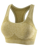 Fitness Sports Bra For Women Soft Brassiere Yoga Underwear Crop Tops 7 Color Breathable Running Gym Underwear Quick Dry Vest Yellow / S-M 40-60kg - IHavePaws