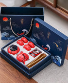 Kung Fu Tea Set Chinese Tea Ceremony Ceramic Set Gift Boxed P - IHavePaws