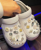 DIY Sparkling Rhinestones Shoe Charms for Crocs Clogs Slides Sandals Garden Shoes Decorations Charm Set Accessories Kids Gifts - IHavePaws