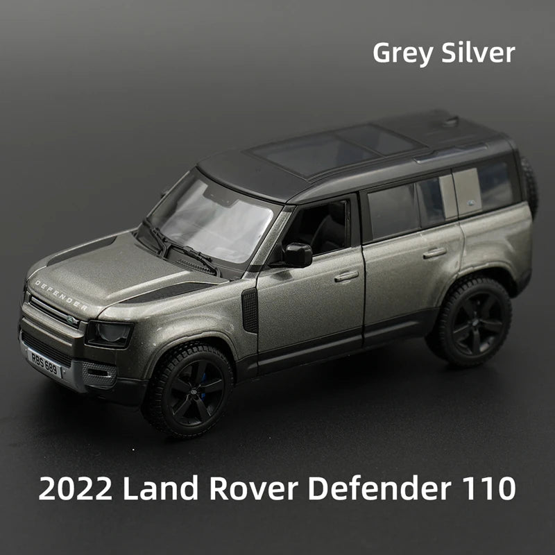 Bburago 1:24 Land Rover Defender 110 SUV Alloy Car Model Diecast Metal Off-road Vehicles Car Model Simulation Childrens Toy Gift Gray - IHavePaws