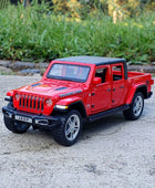 1:32 Jeep Wrangler Gladiator Alloy Pickup Model Diecasts Metal Toy Off-road Vehicles Car Model Simulation Collection Kids Gift Red - IHavePaws