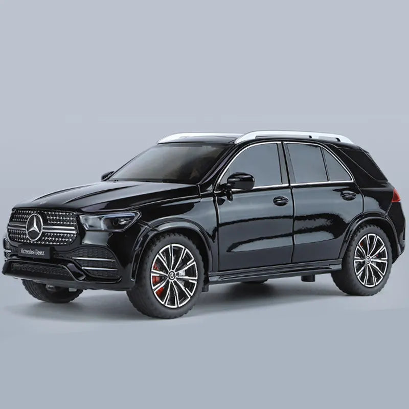 1:24 GLE 350 450 SUV Alloy Car Model Diecasts Metal Toy Vehicles Car Model Simulation Sound and Light Collection Childrens Gifts Black - IHavePaws
