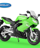 WELLY 1:10 Kawasaki Ninja 650R Alloy Motorcycle Model Diecast Metal Street Racing Motorcycle Model Collection Childrens Toy Gift