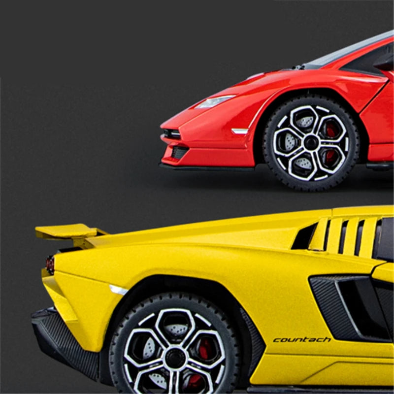 1:24 Countach LPI800-4 Alloy Sports Car Model Diecasts & Toy Vehicles Metal Race Car Model Simulation Sound and Light Kids Gifts - IHavePaws