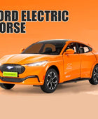 1:24 Ford Mustang Electric Horse Mach-E Alloy New Energy Car Model Diecast Metal Sports Car Model Sound and Light Kids Toys Gift Orange - IHavePaws