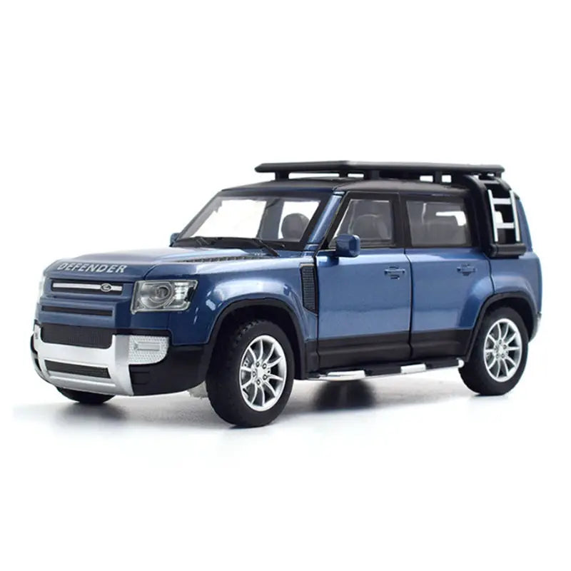 1/24 Range Rover Defender SUV Alloy Car Model Diecast & Toy Metal Off-road Vehicle Car Model Simulation Collection Kids Toy Gift Blue - IHavePaws