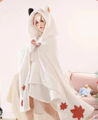 Genshin Impact Cosplay Cloak Blanket Zhong Li Hutao Tartaglia Wearable Cape Hooded Blanket Shawl Sofa Blanket Halloween Gifts green / Only capes - IHavePaws