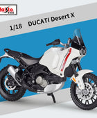 New 1:18 Ducati Desert X Motorcycle Model Toy Vehicle Collection Autobike Shork-Absorber Off Road Autocycle Toys Car Ornaments
