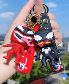 6 styles Horror series Cartoon Anime Venom Pendant Keychains Car Key Chain Key Ring Phone Bag Hanging Jewelry for Kids Gifts - ihavepaws.com