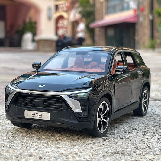 1:24 NIO ES8 SUV Alloy New Energy Car Model Diecasts Metal Toy Vehicles Car Model Simulation Sound and Light Childrens Toys Gift - IHavePaws