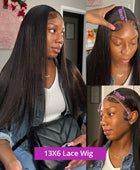 Straight Lace Front Wigs Human Hair 13x4 13x6 360 HD Transparent Lace Frontal Wigs Brazilian 4x4 Lace Closure Wig