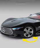 1:24 Benzs Vision GT Alloy Sports Car Model Diecast Metal Toy Racing Car Vehicle Model Simulation Sound and Light Childrens Gift