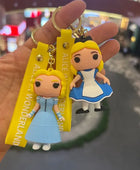 Alice in Wonderland Keychains Anime Alice Mad Hatter Red Queen Princess Key Ring Birthday Christmas Gift Jewelry - ihavepaws.com