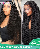 Deep Wave 13x6 Transparent Lace Front Human Hair Wig 13x4 Frontal Wig 26 28 30 32 34 Inch Water Wave Lace Frontal Wigs For Woman