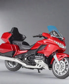 Welly 1:18 HONDA Gold Wing Touring Motorcycle Scale Model Red retail box - IHavePaws