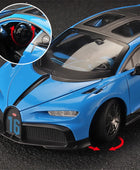 1:18 Bugatti Chiron PUR SPORT Alloy Sports Model Diecast Metal Racing Car Vehicle Model Sound and Light Simulation Kids Toy Gift - IHavePaws
