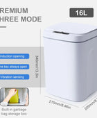 16L Automatic Smart Trash Can White 16L / Battery - IHavePaws