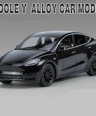 1:32 Tesla Model Y SUV Alloy Car Model Diecast Metal Vehicles Car Model Sound and Light Simulation Collection Childrens Toy Gift Black A - IHavePaws