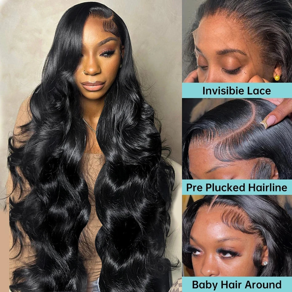 13x6 Body Wave Lace Front Wig 13x4 Glueless Wig Human Hair 28 30 32 34 36In 5x5 6x4 No Glue Wig Brazilian Human Hair