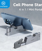 Hagibis Multifunction Cell Phone Stand Adjustable Foldable Desktop Phone Holder Box Bottle opener for iPhone 14 13 Pro Max iPad Gray - IHavePaws