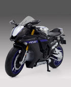 1:12 YZF-R1M Alloy Racing Motorcycle Model Diecasts Street Cross-Country Motorcycle Model Simulation YZFR1 black - IHavePaws