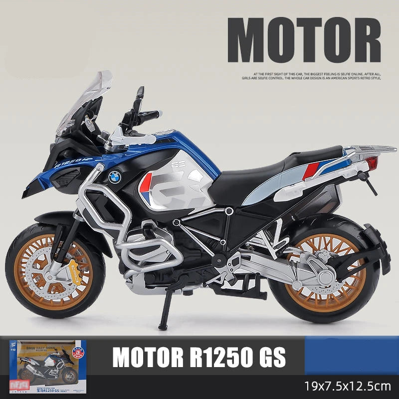 1:12 BMW R1250GS Alloy Racing Motorcycle Model Diecast R1250 Blue with box - IHavePaws