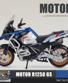 1:12 BMW R1250GS Alloy Racing Motorcycle Model Diecast R1250 Blue with box - IHavePaws