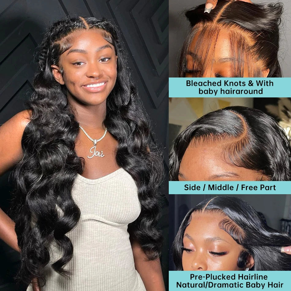 30 Inch Body Wave Lace Front Wig Brazilian Pre Plucked 13x6 Wigs For Women 13x4 Transparent Human Hair Lace Frontal Wig Sale