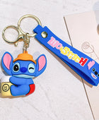 Anime Keychain Cartoon Minnie Mouse Mickey Stitch Cute Doll PVC Keyring Ornament Key Chain Car Pendant Kids Toys Gifts 2 - ihavepaws.com