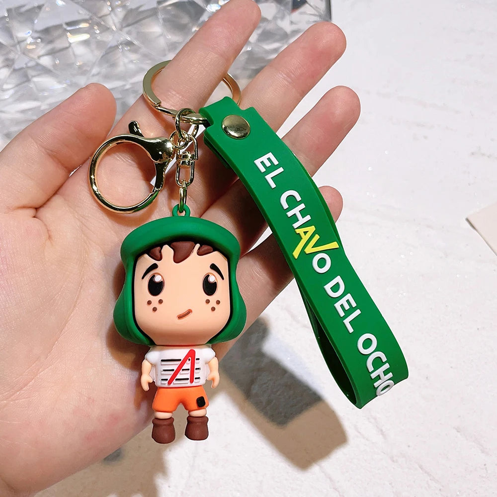 Anime El Chavo Del Ocho Keychain Cartoon Boy Doll Pendant Key Chain Bag Car Keyring llaveros Funny Jewelry Friends Gift 6 - ihavepaws.com