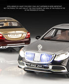 1:24 Maybach S600 S650 Alloy Metal Car Model Diecasts Metal Toy Vehicles Car Model High Simulation Sound and Light Kids Toy Gift - IHavePaws