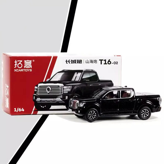 1:64 Great Wall Motor POER Pickup Alloy Car Model Diecast Metal Off-road Vehicles Car Model Simulation Miniature Scale Kids Gift