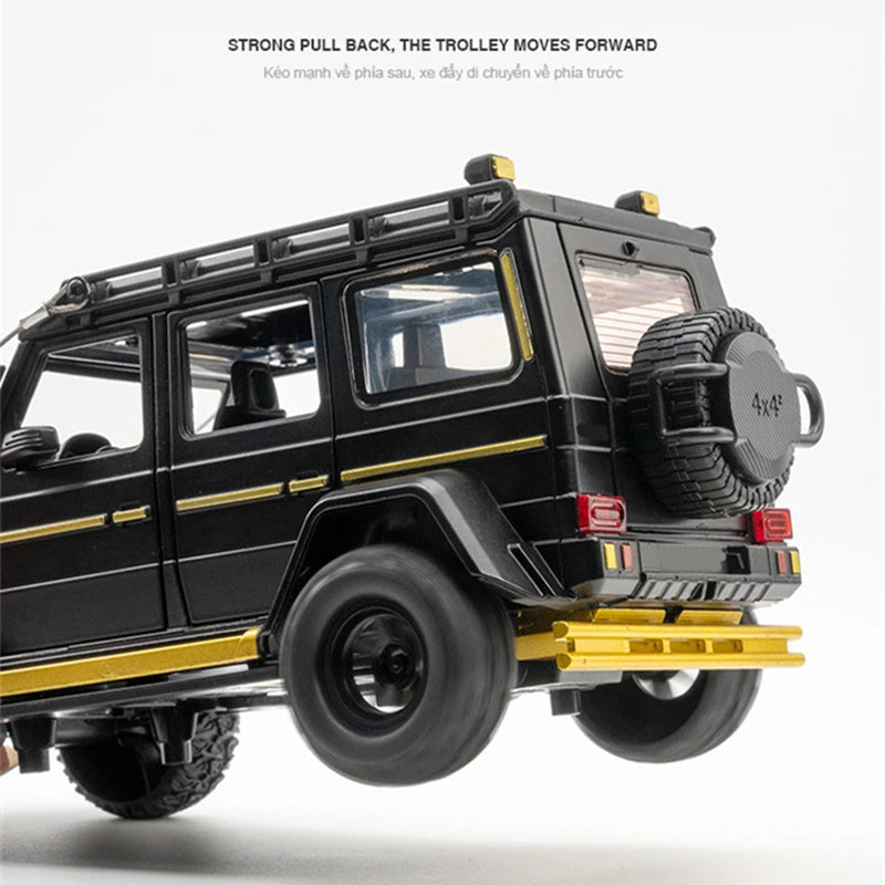 1/24 G550 SUV Alloy Car Model Diecast Simulation Metal Toy Off-road Vehicles Car Model Sound and Light Collection Childrens Gift