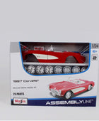 Assembly Version Maisto 1:24 Chevrolet Corvette Alloy Sports Car Model Diecasts Metal Classic Car Vehicles Model Kids Toys Gifts