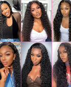 13x6 13x4 Deep Wave 30 32 34inch HD Lace Frontal Wig Human Hair 180 Density Brazilian Curly Lace Front Wig For Women