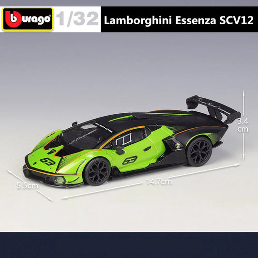 Bburago 1:32 Lamborghini Essenza SCV12 Alloy Sports Car Model Diecasts Metal Racing Car Vehicles Model Simulation Kids Toys Gift - IHavePaws