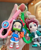 Demon Slayer Keychain Pendant Cartoon Anime Kimetsu No Yaiba Handmade Doll Toy Car Key Ring Luggage Accessories Gift for son - ihavepaws.com