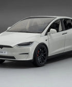 1:24 Tesla Model Y Model 3 Tesla Model S Alloy Die Cast Toy Car Model Sound and Light Model X White - IHavePaws