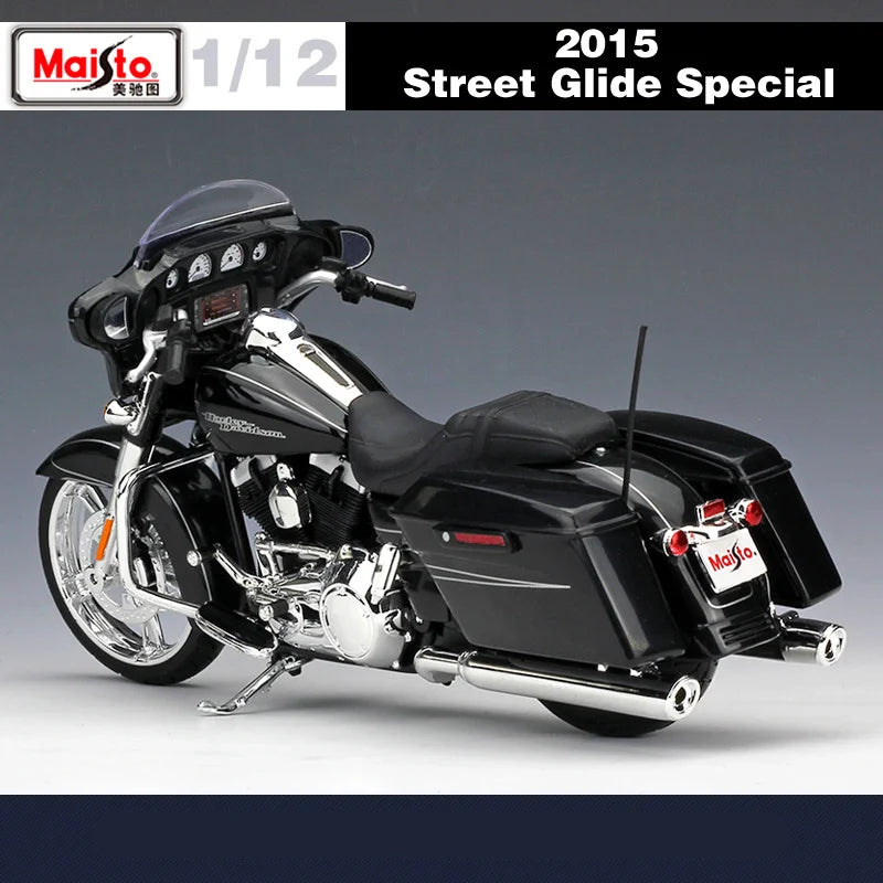 Maisto 1:12 Harley 2015 Street Glide Special Alloy Travel Motorcycle Model Diecast - IHavePaws